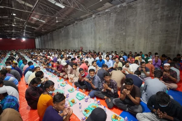 Danube Group hosts Iftar programme for 4,000 people serves100000 meals to blue collared workers during the holy month of Ramadan