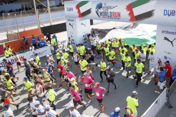 The Middle East will run with the world through the “Wings For Life World Run” App