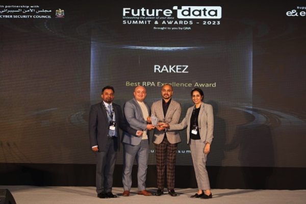 RAKEZ Recognised for Best RPA Excellence During Future Data Summit 2023